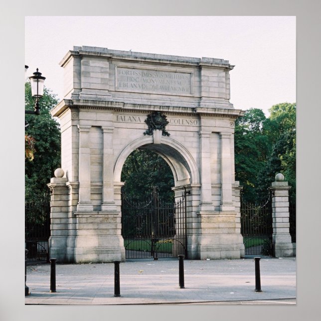 Poster Irlande, Fusiliers Arch Stephens Green Dublin (Devant)