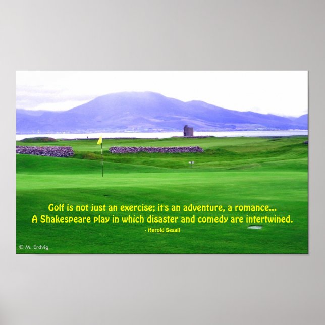 Poster Irlande Golf Course Print (Devant)