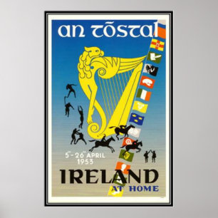 Poster Irlande vintage -
