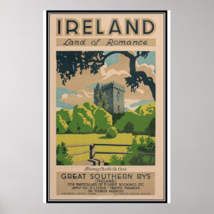 Poster Irlande vintage -