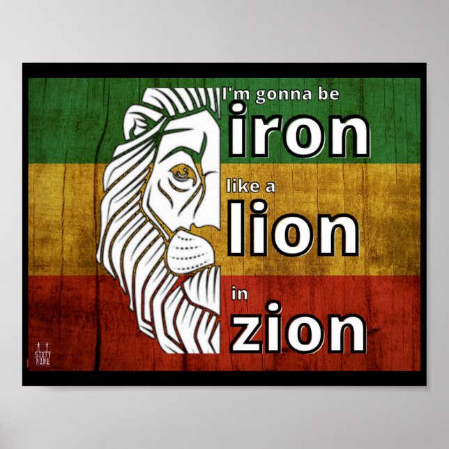 poster  "IRON LION" (Front)