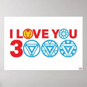 Poster Iron Man   Je t'aime 3000
