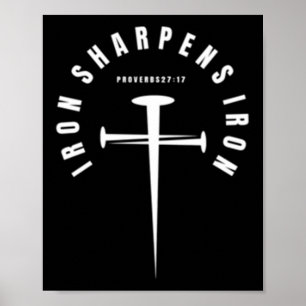 Poster Iron Sharpens Proverbes En Fer 27_17 - Avant Et Ar