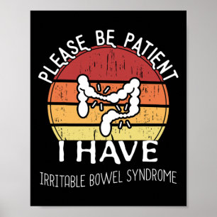 Poster Irritable Syndrome de Bowl Sensibilisation Amusant