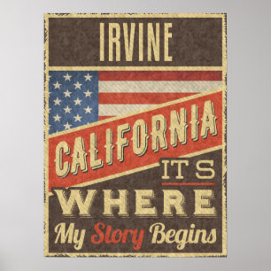 Poster Irvine Californie