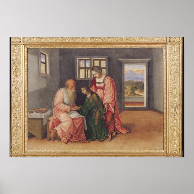 Poster Isaac Bénédiction Jacob, c.1520 (Devant)