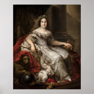 Poster Isabel II d'Espagne - Reine