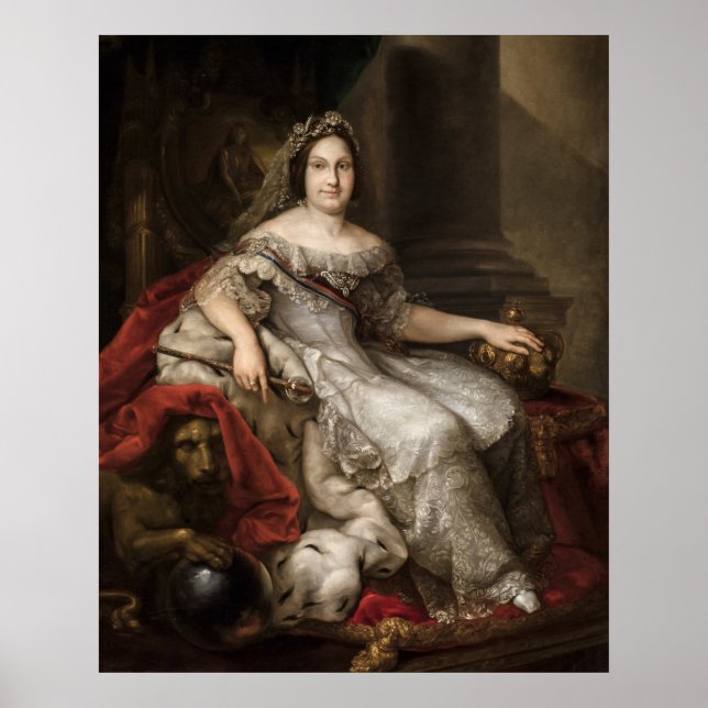 Poster Isabel II d'Espagne - Reine (Devant)