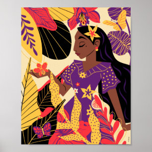 Poster Isabela d'Encanto Graphique floral
