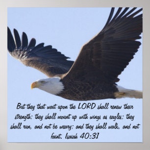 Poster Isaiah 40:31 Eagle Peace Love Destiny Gifts