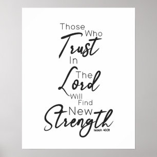 Poster Isaiah 40:31 Will Find New Strength Christian Post
