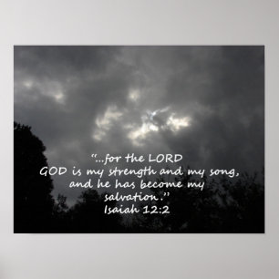 Poster "Isaïe 12:2" par Carter L. Shepard