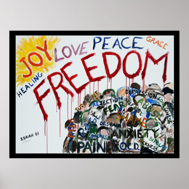 Poster Isaïe 61 Liberté (Devant)