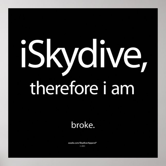 Poster iSkydive, donc... (Devant)