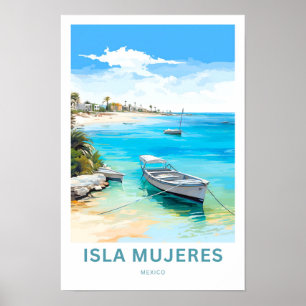 Poster Isla Mujeres Mexique