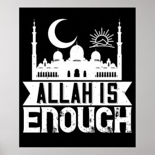 Poster Islam - Allah suffit