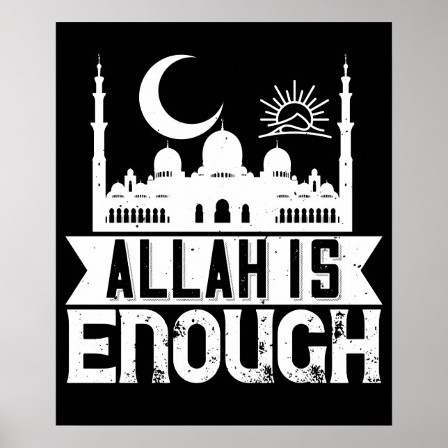 Poster Islam - Allah suffit (Devant)