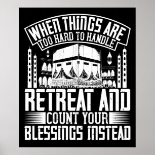 Poster Islam - Quand Les Choses Sont Trop Difficiles À Gé