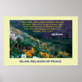 Poster islamique (Islam religion de la paix)