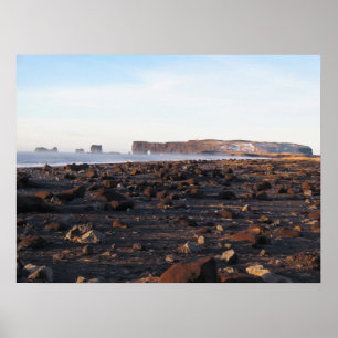 Poster Islande Black Sand Beach