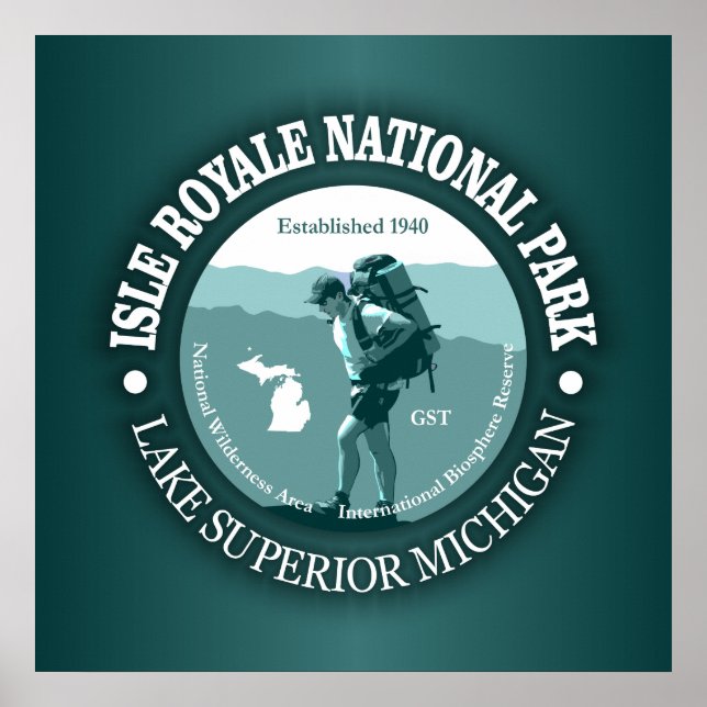 Poster Isle Royale NP (Devant)