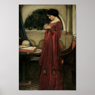 Poster Isolde et boule de cristal 1902