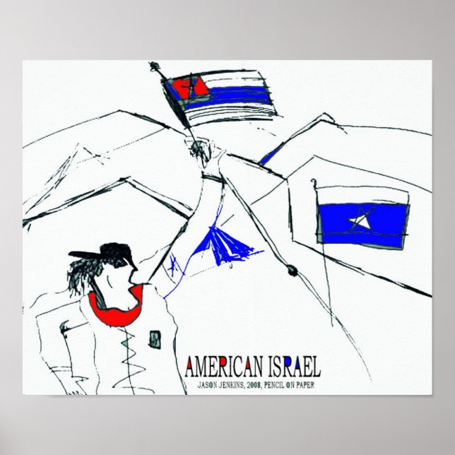 POSTER ISRAËL AMÉRICAIN (Devant)