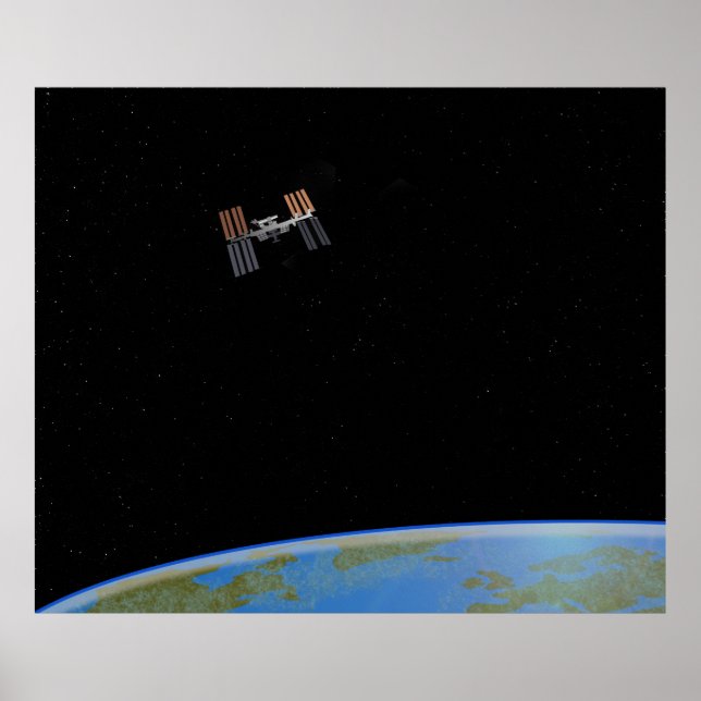 Poster ISS ou Station spatiale internationale (Devant)