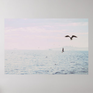Poster Istanbul. Voyage nautique. Photo minimaliste de l'