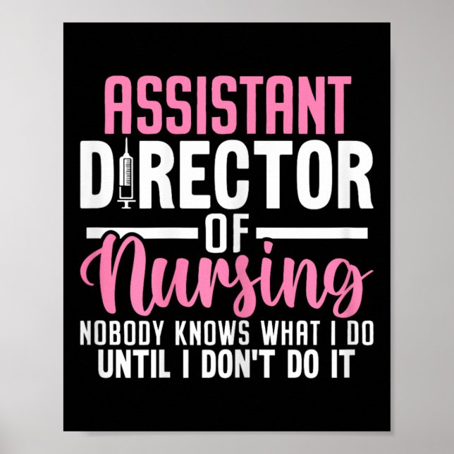 Poster Istant Directeur De L'Infirmière Funny Adon Rn Inf (Devant)