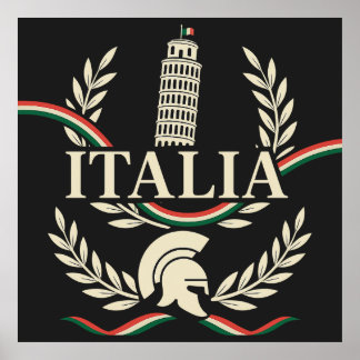 Poster Italia Heritage Crest