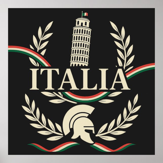 Poster Italia Heritage Crest (Devant)