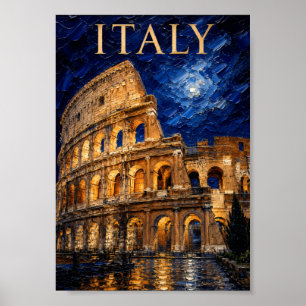 Poster Italie : Colosseum Éternel Souvenir d'Art au Clair
