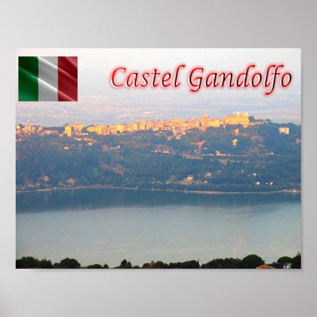 Poster Italie - Latium - Castel Gandolfo - (Devant)