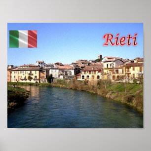 Poster Italie - Latium - Rieti - Velino River -