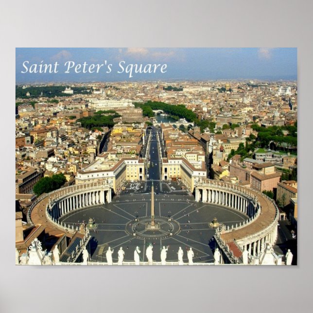 Poster Italie - Latium - Rome - Carré Saint-Pierre - (Devant)