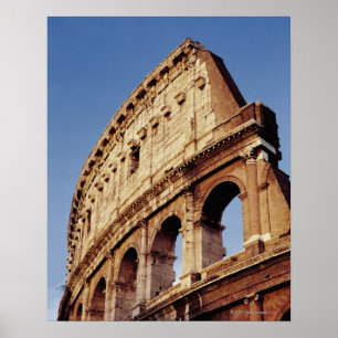 Poster Italie, Latium, Rome, Le Colisée au coucher du sol