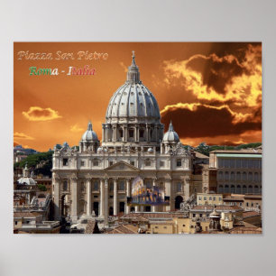 Poster Italie - Latium - Rome - Saint Pierre - Basilique