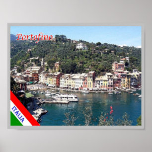 Poster Italie - Ligurie - Portofino -