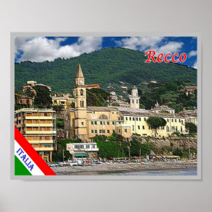 Poster Italie - Ligurie - Recco -