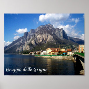 Poster Italie - Lombardie - Lac de Côme -