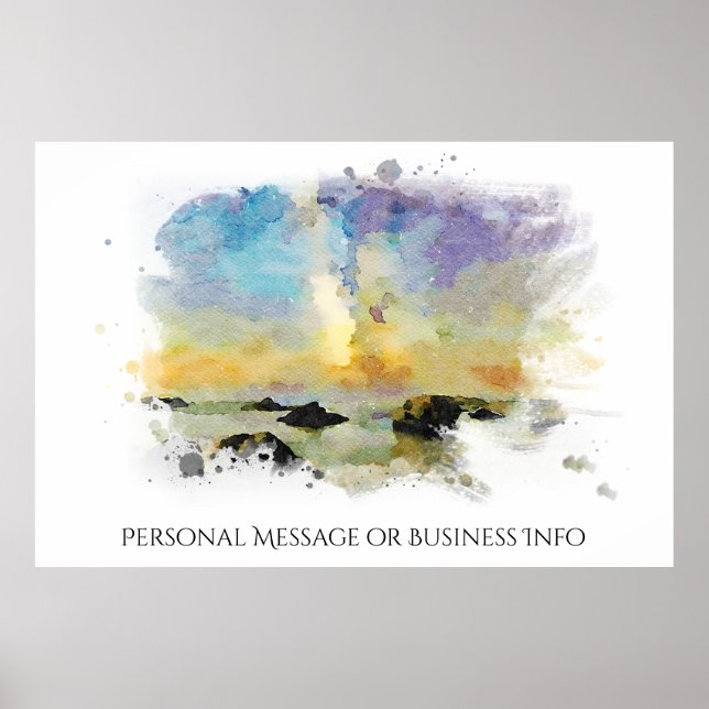 Poster *~* Italie Plage Spiaggia delle cannelle AP12 (Devant)