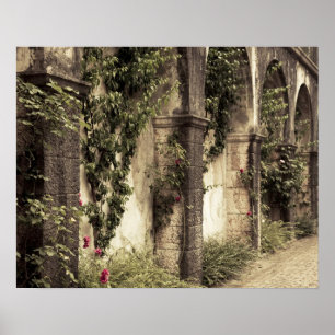 Poster Italie, province de Brescia, Riviera Gardone. Jard