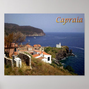 Poster Italie - Toscane - Capraia -