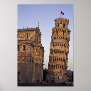 Poster Italie, Toscane, Pise Tour penchée de Pise et