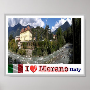 Poster Italie - Trentin Alto Adige - Merano -