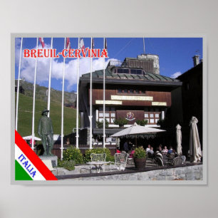 Poster Italie - Vallée Aoste - Breuil-Cervinia -