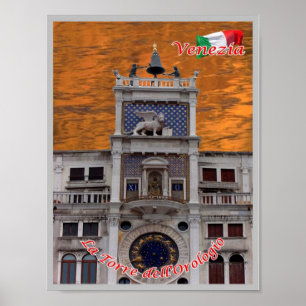 Poster Italie - Venise - Tour de l'Horloge -