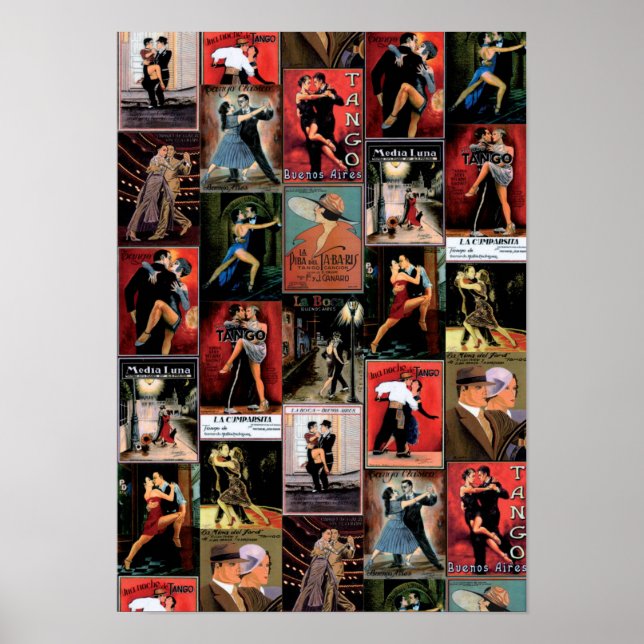 Poster italien vintage Tango (Devant)