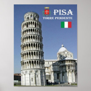 Poster Italy - Tuscany - Pisa - Leaning Tower -
